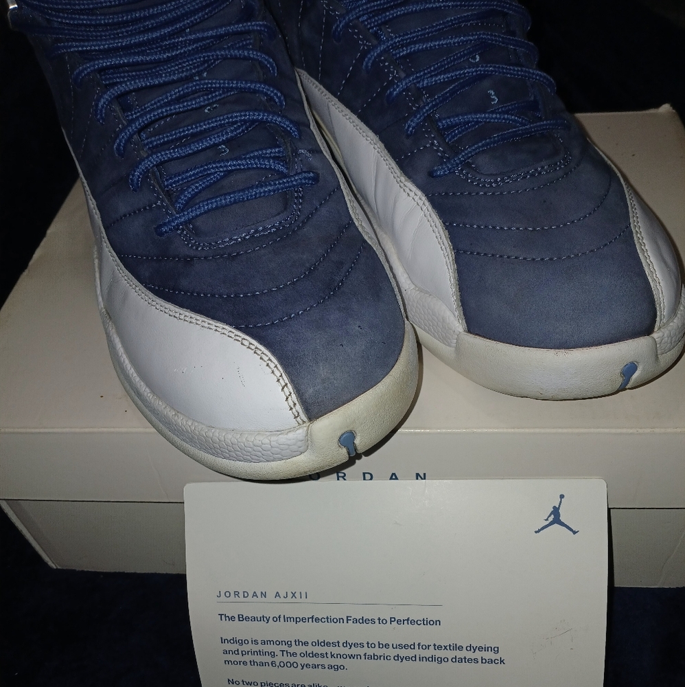 COPY - Jordan Retro 12s Indigo and white